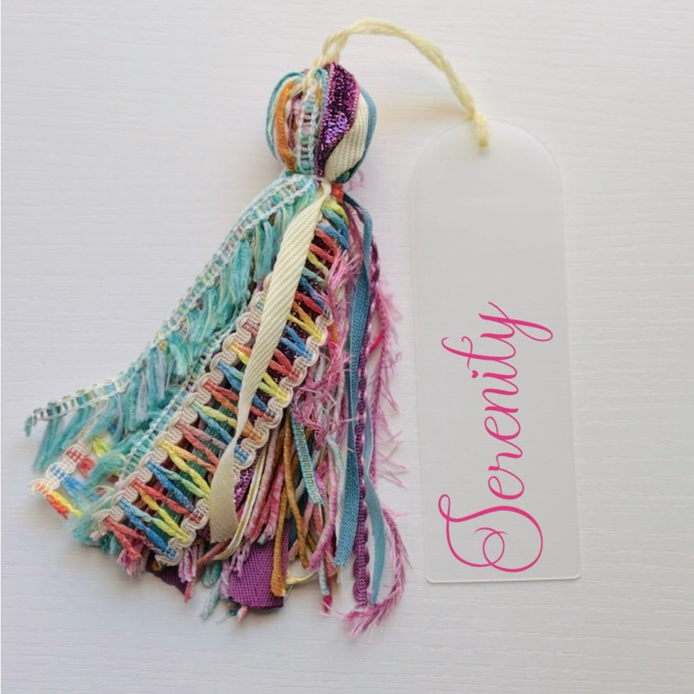 Personalized handmade Bible/book tassel.